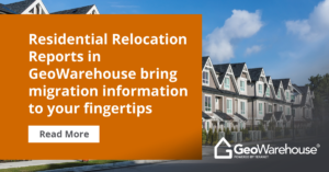Residential Relocation Reports in GeoWarehouse bring migration information to your fingertips